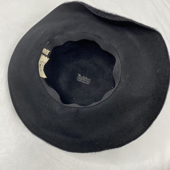 Vintage Musketeer Austria Black Furry Bucket Hat - Picture 8 of 10
